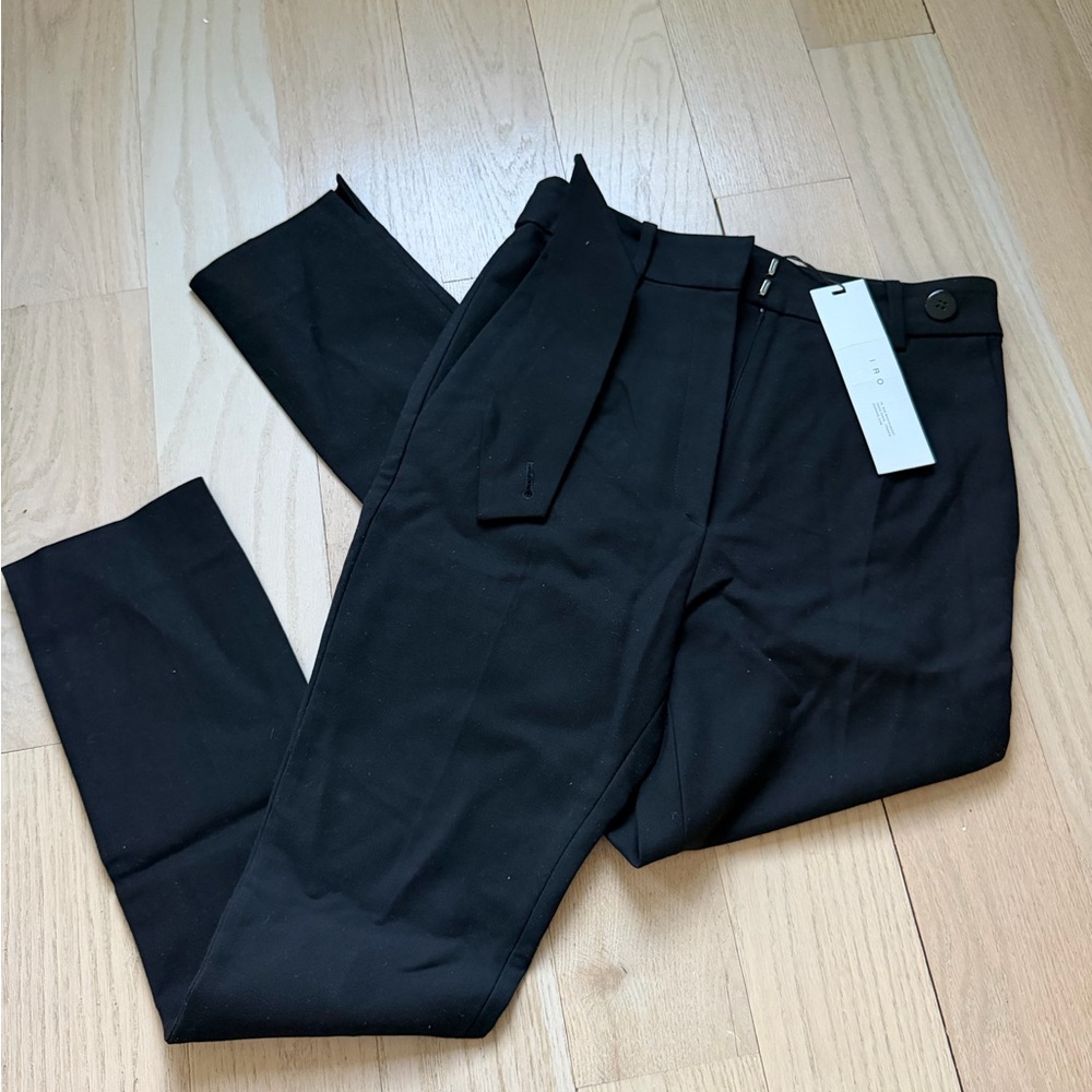 IRO Paris Black High Waisted Dress Pants Skinny - Sample